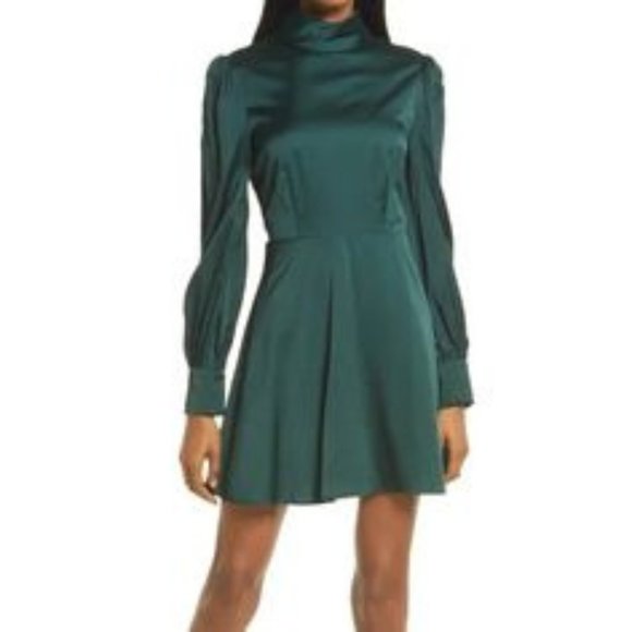 Bardot Dresses & Skirts - Bardot Womens Dress Milan Mini Forest Green Size 12 - holiday dress